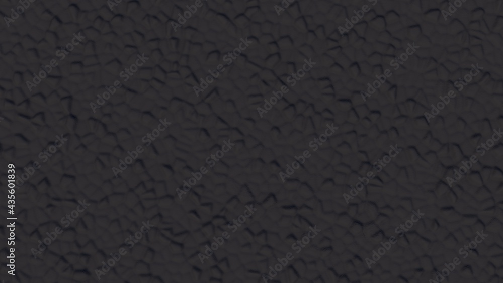 Poster dark gray abstract background from volumetric bulges. desktop wallpaper. rendering an image. compute