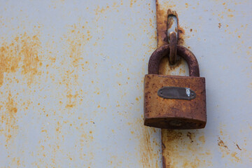 the lock is locked on the old door