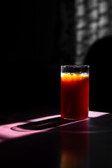 Glass of iced coffee