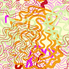 Seamless abstract unusual artwotk with chaotic line patterns