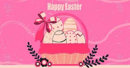 vector easter greeting card