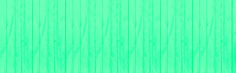 Obraz premium Panorama of Old green vintage wooden wall pattern and seamless background