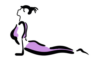 the beauty of yoga is grace and peace of mind, yoga is the path to nirvana. pictures good advertising