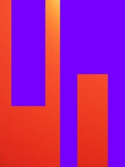 Bright neon blue violet hue and orange red abstract geometric vertical lines background web template banner graphic corporate identity branding design