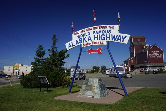 Dawson Creek, British Columbia, Canada - 3 August 2016, 