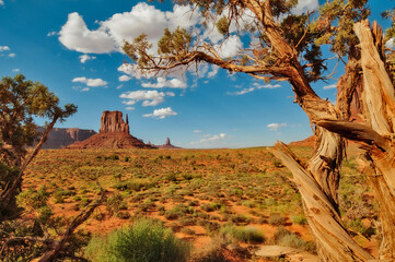 Famous Monument Valley in the USA.