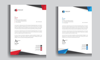 Modern Professional Letterhead Design Template for your Business