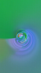 abstract gradient multi-color background concept of artificial intelligence.  the flowing lines of the waves fill the circles. for web design, video blog, printing