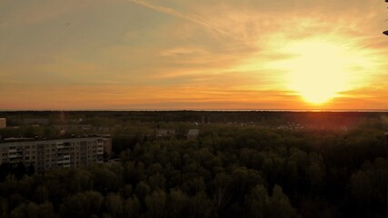 sunset from a height
