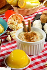 Table prepared for traditional party - Festa junina.