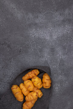 Group of ollucos, tuber used in Peruvian cuisine