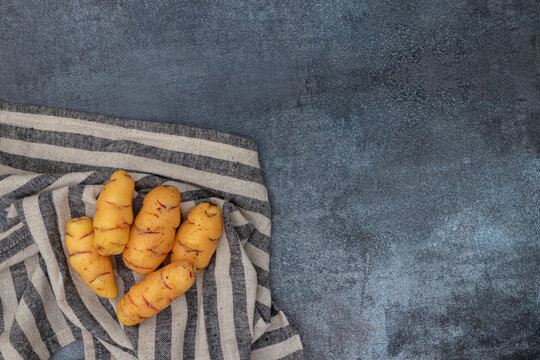 Group of ollucos, tuber used in Peruvian cuisine