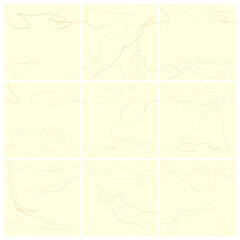 Vector seamless set of abstract trendy templates for social media post with hand drawn abstract elements, doodles. Background will continue indefinitely. For personal and business accounts.
