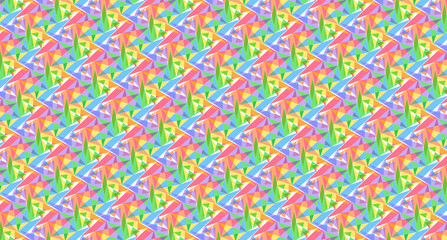 Fototapeta na wymiar repetitive abstract geometric rainbow pattern-6d2a of the six sided polygon-6d2 