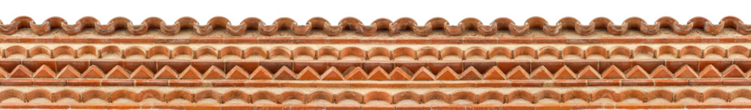Bordure de toit maison espagnole 