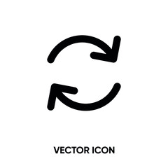 Cyclic vector icon. Modern, simple flat vector illustration for website or mobile app. Exchange or repeat symbol, logo illustration. Pixel perfect vector graphics