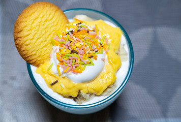 美味しそうなスイーツの写真