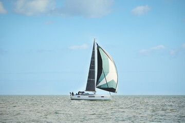 Obraz premium Luxury yacht in the sea. 