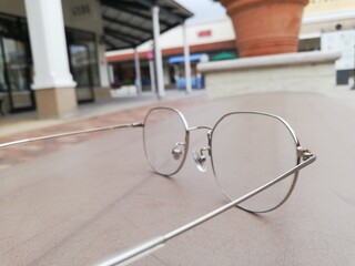 glasses on the street