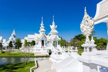 Fototapeta na wymiar Wat Rong Khun, aka The White Temple, Thailand.