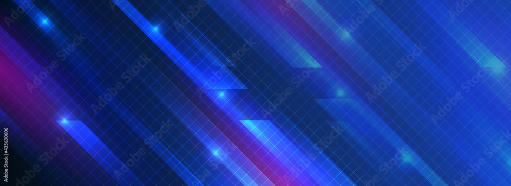 Leinwandbilder dynamic cover or colorful layout for event. abstract blue sports background in speed effect style. i