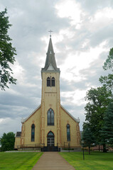 Fototapeta na wymiar landmark church in pierz minnesota