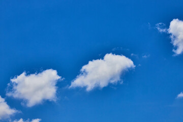 idyllic clouds in the sky