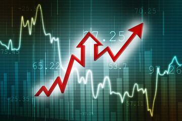 3d rendering business graph and documents, Real estate Concept