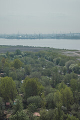 View of the seaport in St. Petersburg
