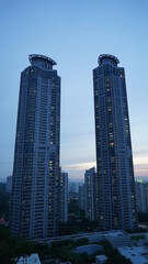 Fototapeta na wymiar 高層ビルからの風景
