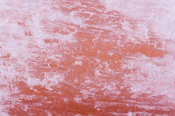 mineral stone macro red plaster on the white background