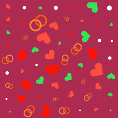 background hearts and rings