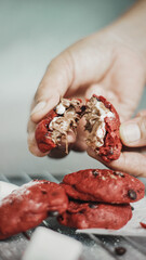 preparing food in the kitchen