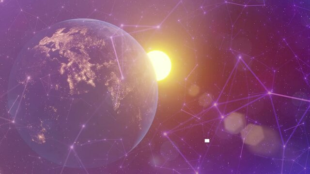 Global planet learning concept. Global communication network. Global business concept. Global social network.