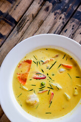traditional thai food. Curry soup.