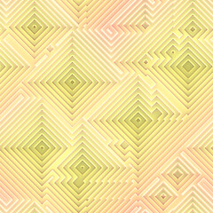 Abstract geometric seamless pattern. 3D blocks. Futuristic design. 