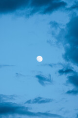 moon and clouds