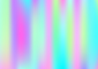 Holograph Minimal Banner. Neon Graphic Overlay, 80s, 90s Music