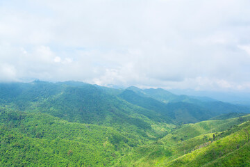 mountain range panorama at Kamphaeng Phet, thailand