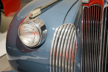 Details of a classic car 