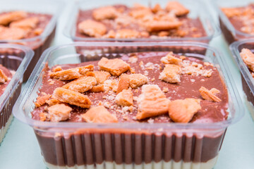 chocolate candy with cornstarch biscuit, very popular in Rio de Janeiro.