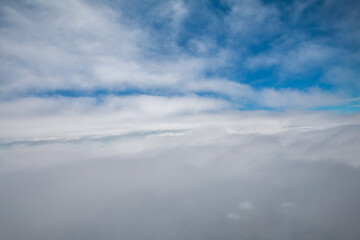 Fototapeta premium In the sky above the clouds