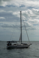 Fototapeta premium sailing boat on the sea