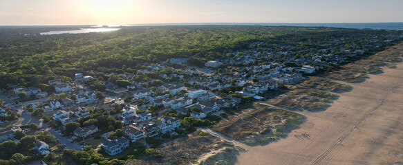 Coastal Town from Bird's Eye View