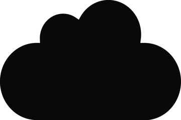 Cloud vector icon. Cloud-computing, cloud-server, database vector sign