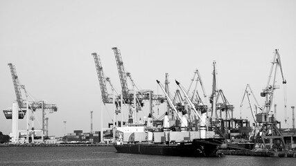 panorama of a port 