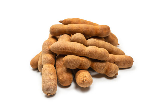 Sweet tamarind isolated on white background.