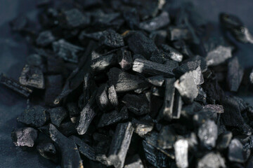 coals on the grill