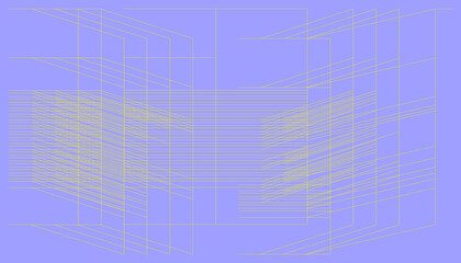 Geometry creative minimalist contemporary art illustrations for wall decoration, postcard, brochure cover design. Playful composition of basic geometric lines. Perspective architectonical. Complex.