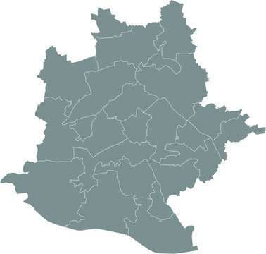 Simple vector administrative flag map of the German regional capital city of Stuttgart, Germany